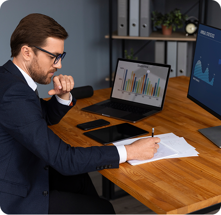 Retail compliance manager reviewing audit readiness